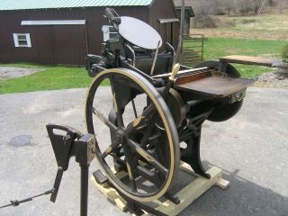 Chandler and Price 10x15 antique letterpress printing press. 5