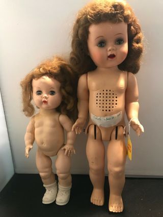 Ideal Saucy Walker And Small Walking Doll
