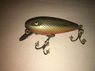 Vintage Wooden Paw Paw Diver Minnow Lure