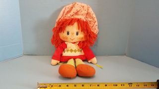 Doll Vintage Strawberry Shortcake 1980 Rag Doll Kenner Stuffed Plush