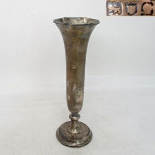 H100: The Flower Vase Of Silver Ware Of Good Quality Like Pure Silver W/stamp