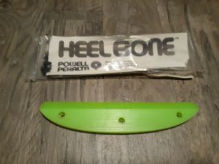 Vintage Nos Powell Peralta Heel Bone (lime Green) Skateboard Brake W/hardware