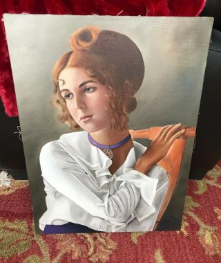 Lisa Falls Oil Portrait Of A Romantic Young Women