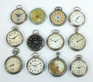 Dollar Pocket Watches - Ingersoll,  Ingraham,  Haven,  Westclox,  Etc.  - Bz24