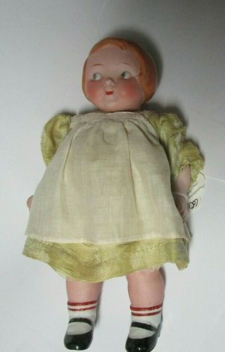 Antique Kestner - Googlie 179 Doll,  Bisque Head - Germany - 6 1/2 " Unusual Size