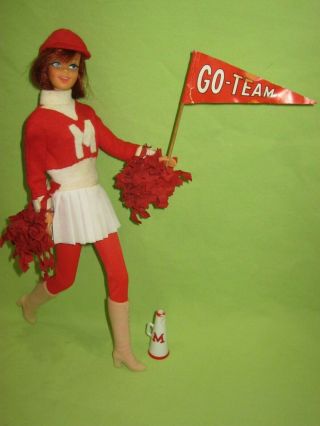 Barbie Vintage 1973 Francie Fashion Guag 7711 Rah Cheerleader Complete Outfit
