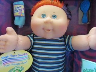 Cabbage Patch Kids Doll,  Magic Touch Color Silk,  Orig.  Box & Access. ,  Unplayed With 3