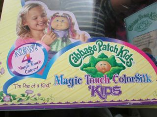 Cabbage Patch Kids Doll,  Magic Touch Color Silk,  Orig.  Box & Access. ,  Unplayed With 5