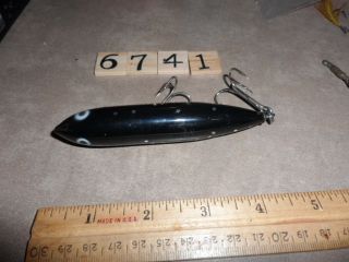 S6741 H VINTAGE UNKNOWN TOP WATER SURFACE MINNOW FISHING LURE ZARA SPOOK? 3