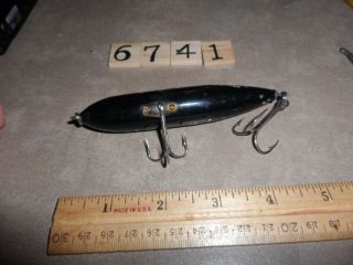 S6741 H VINTAGE UNKNOWN TOP WATER SURFACE MINNOW FISHING LURE ZARA SPOOK? 4