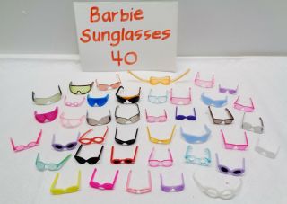 40 Vintage Barbie Doll Various Sunglasses Glasses Goggles Eye Wear