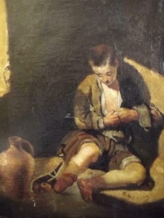 ANTIQUE BAROQUE OLD MASTER OIL PAINTING Aft.  Bartolomé Esteban Murillo 1617 - 1682 2