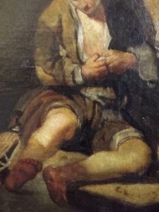ANTIQUE BAROQUE OLD MASTER OIL PAINTING Aft.  Bartolomé Esteban Murillo 1617 - 1682 8