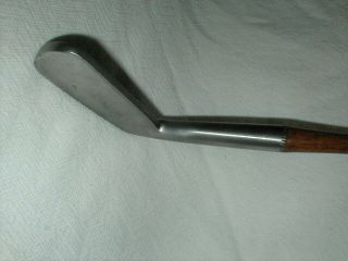 ANTIQUE VINTAGE OLD 1895 ANDERSON SF PUTTER HICKORY WOOD WOODEN SHAFT GOLF CLUB 8