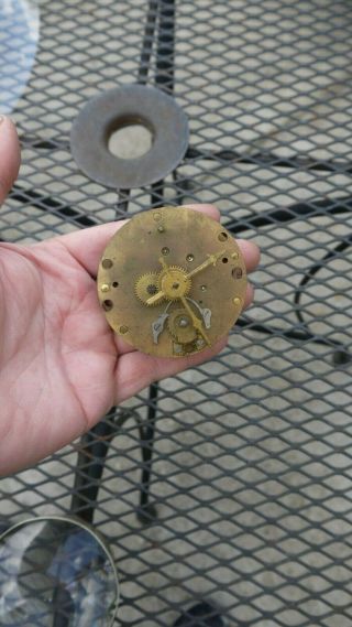 Antique Miniature Chelsea Clock Co Boston Movement Running Parts/project