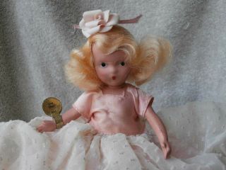 Pristine Socket Head Vintage Nancy Ann Bisque Storybook Doll Rosebud Girl 192