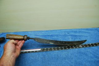 Long Antique Primitive Hand Forged Bush Wacker Machete Knife 2