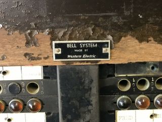 Antique Bell Systems Western Electric Telphone Switchboard Phone Operators Desk 7