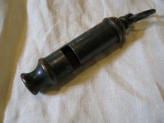 Antique Copper/brass Whistle Early Acme Boy Scout Reg No For 1909 Patent