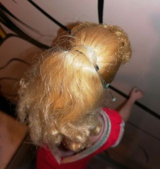 VINTAGE MIB 3 Blond Ponytail Barbie with earrings 3