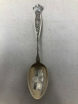 Whiting Sterling Silver Souvenir Spoon Kimball Public Library Randolph Vermont