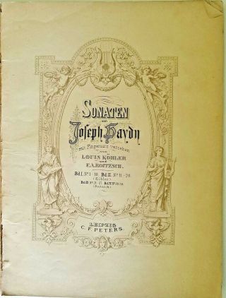 Antique Sonaten Von Joseph Haydn Mit Fingersatz Versehen Bd Iv No 28 - 34 1870
