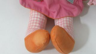Madame Alexander vintage pink gingham check cloth rag doll Funny on Brady Bunch 3