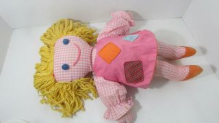 Madame Alexander vintage pink gingham check cloth rag doll Funny on Brady Bunch 4
