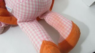 Madame Alexander vintage pink gingham check cloth rag doll Funny on Brady Bunch 6