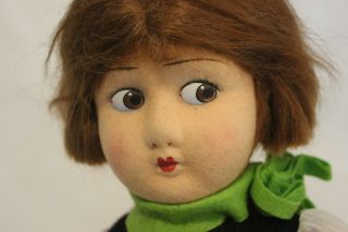 Vintage Lenci? Alma? Felt Doll 16 