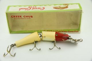 Vintage Creek Chub Jointed Husky Pikie Minnow 3002 Antique Lure Et28