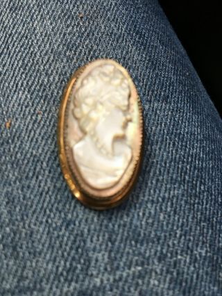 Cameo - Vintage Antique Jewelry Brooch Pin