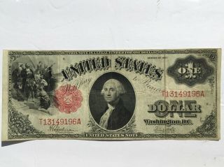 United States Of America Antique One Dollar Bill 1917 $1.  00 Bill