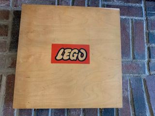 Vintage Wooden Lego Storage Box With Legos