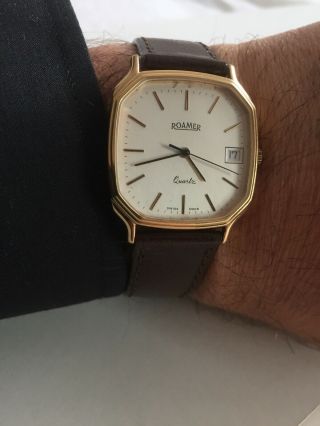 Vintage Roamer Quartz Men Wristwatch Swiss Made