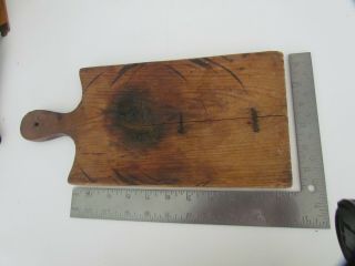 Vtg/antique Primitive Large Wood Wooden Bread Cutting Board Farmhouse Repairs