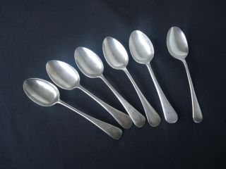 6 Vintage Antique Silver Plate Dessert Spoons Grosvenor Imperial Phoenix Dalton
