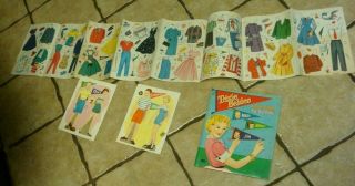 Vintage 1958 Trixie Belden Paper Dolls & Cut Out Clothing Etc Uncut 2