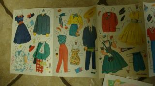 Vintage 1958 Trixie Belden Paper Dolls & Cut Out Clothing Etc Uncut 6