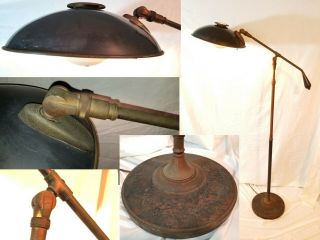 Vintage Antique Medical Lamp Industrial Architectural Lighting Floor Lamp Mcm