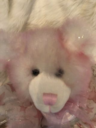 Build A Bear Vintage Stuffed Pink Princess Bear Dress Silver Wand 16” 5