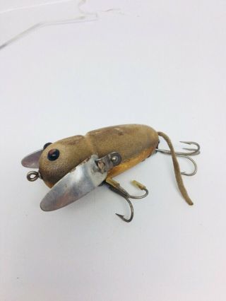 Vintage Tough Early Heddon Crazy Crawler Fishing Lure 2120 Mouse