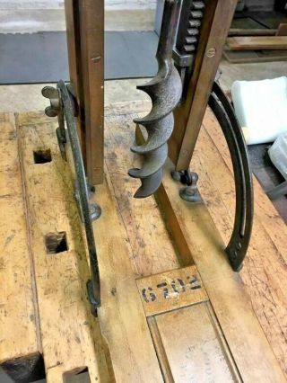 Antique James Swann Boring Machine,  Folding, 4