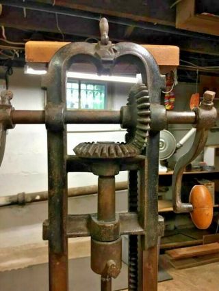 Antique James Swann Boring Machine,  Folding, 7