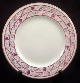 Antique Wedgwood Strawberry Lustre Salad Plate,  Tmh460,  Hand - Painted