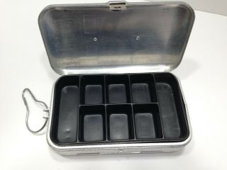Vintage - UMCO P - 9 Aluminum Tackle box - Double Sided Intact - 3