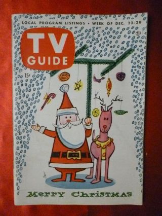England December22 1956 Tv Guide Christmas Groucho Marx Brenda Lee R Clooney