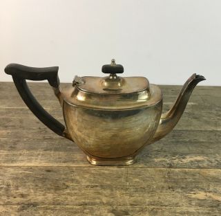 Vintage Mappin & Webb Silver Plated Art Deco Style Tea Pot.