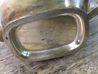 Vintage Mappin & Webb Silver Plated Art Deco Style Tea Pot. 4