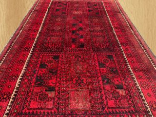 Authentic Hand Knotted Vintage Persain Zaidan Balouch Wool Area Rug 7.  2 x 4.  5 FT 2